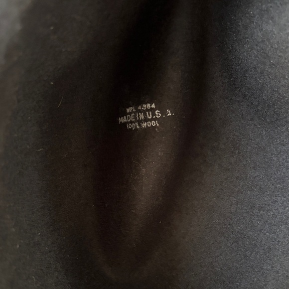 Elegant Black Fedora Hat with Bow 100% Wool - Picture 6 of 7